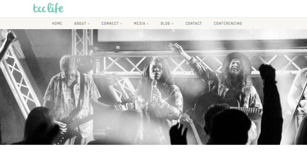 Screenshot of TCC Life website